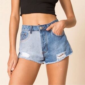 Superdown denim shorts